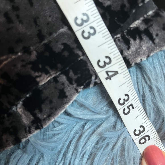 Eileen Fisher Black Iridescent Printed Velvet Silk Dress Size 1X - Picture 5 of 6